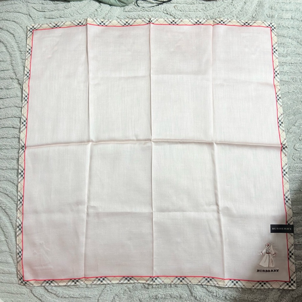 Burberry Beige and Pink Scarf cotton - Picture 7 of 16